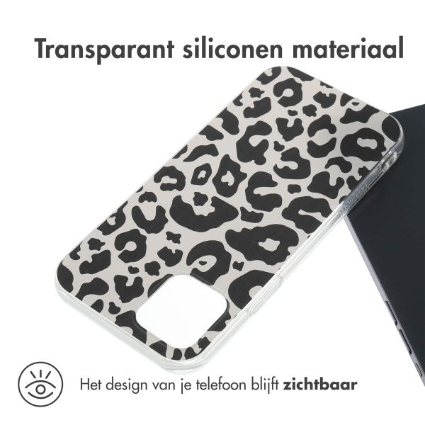 imoshion Design hoesje Apple iPhone 12 (Pro) - Leopard Transparent