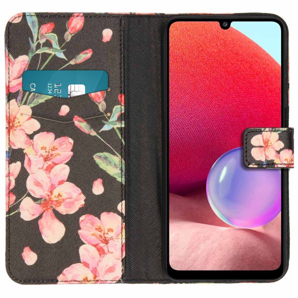 imoshion Design Softcase Bookcase Samsung Galaxy A33 - Blossom Black