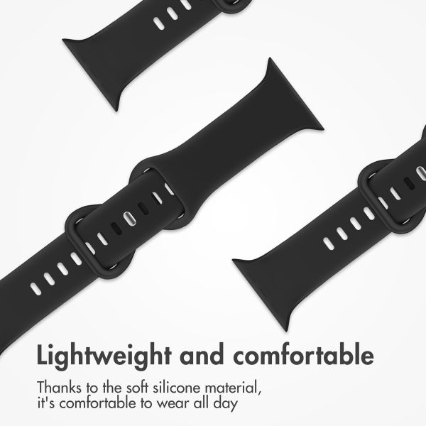 imoshion Silicone⁺ Strap Apple Watch | 44/45/46/49 mm - Size M/L - Black