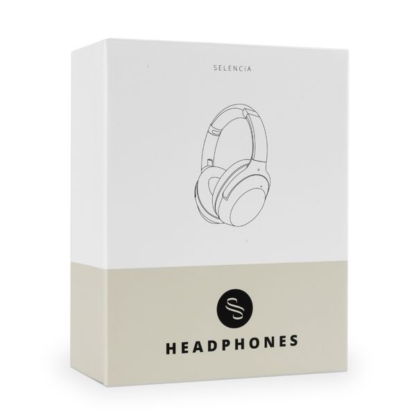 Selencia Urban Play Draadloze Koptelefoon - Active Noise Cancelling (ANC) - Met Opbergcase - Cosy Grey