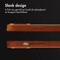 Accezz Vintage Leather Magsafe Backcover Apple iPhone 13 Pro - Tabacco Cognac