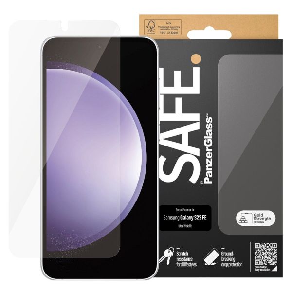 SAFE by PanzerGlass Ultra-Wide Fit Screenprotector Samsung Galaxy S23 FE