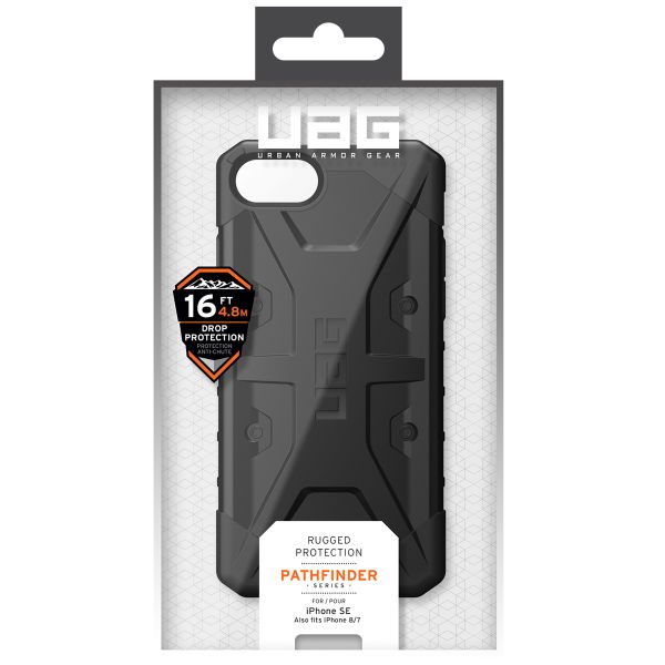 UAG Pathfinder Backcover Apple iPhone SE (2022 / 2020) / 8 / 7 / 6(s) - Zwart