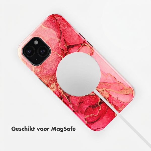 Selencia Vivid Backcover met MagSafe Apple iPhone 15 - Rosy Marble