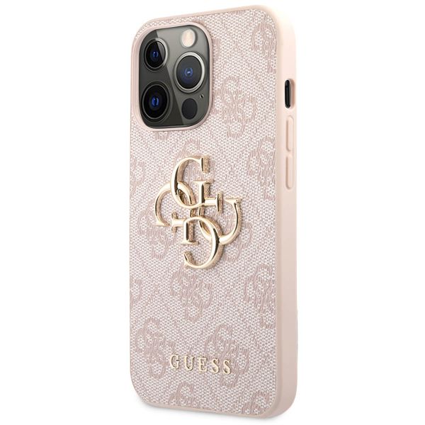 Guess 4G Metal Logo Backcover Apple iPhone 13 Pro Max - Roze