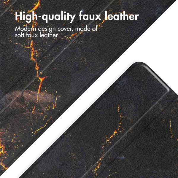 imoshion Design Trifold Case Apple iPad Pro 13 (2025) M5 / (2024) M4 - Black Marble