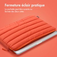 imoshion Puffer Laptop hoes 13-14 inch - Laptopsleeve - Apricot Crush Orange