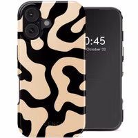 Selencia Vivid Backcover met MagSafe Apple iPhone 17 - Art Wave Black