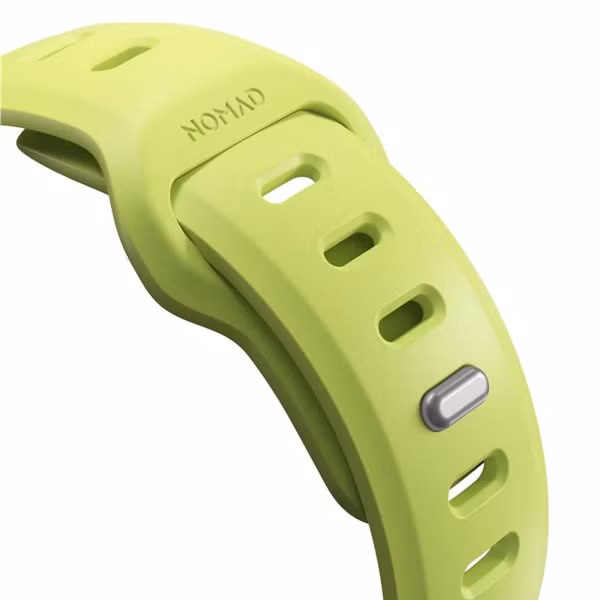 Nomad Tempo siliconen band Apple Watch Series 1 - 11 / SE / Ultra (44/45/46/49 mm) - Wide fit - Lime