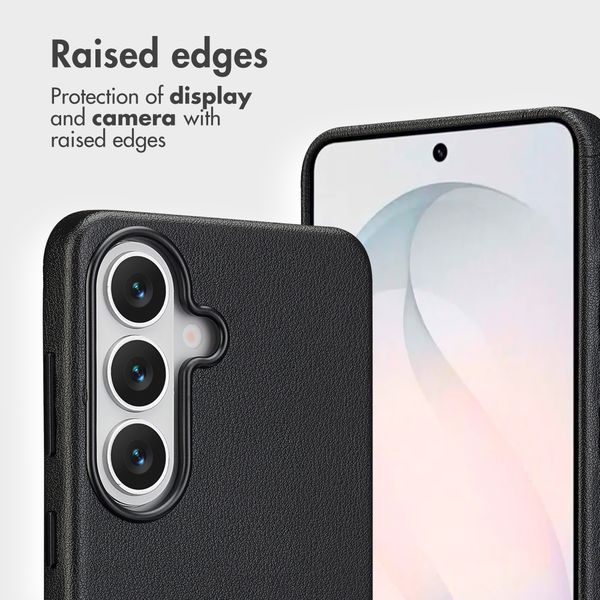 Accezz 2-in-1 Leather Bookcase with MagSafe Samsung Galaxy S26 - Onyx Black