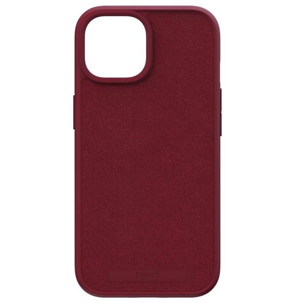 Njorð Collections Suède Comfort+ Case MagSafe iPhone 15 - Red