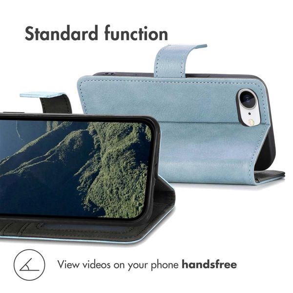 imoshion Luxury Bookcase Apple iPhone 17e / 16e - Light Blue