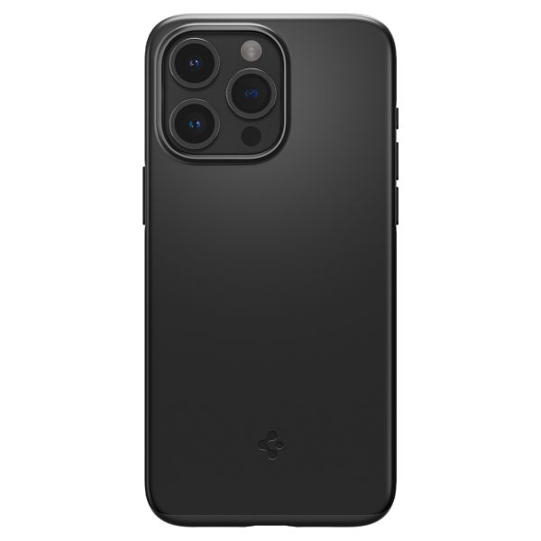 Spigen Thin Fit Backcover Apple iPhone 15 Pro Max - Zwart