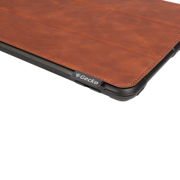 Gecko Covers Rugged Cover Bookcase iPad 9 (2021) 10.2 inch / iPad 8 (2020) 10.2 inch / iPad 7 (2019) 10.2 inch - Bruin