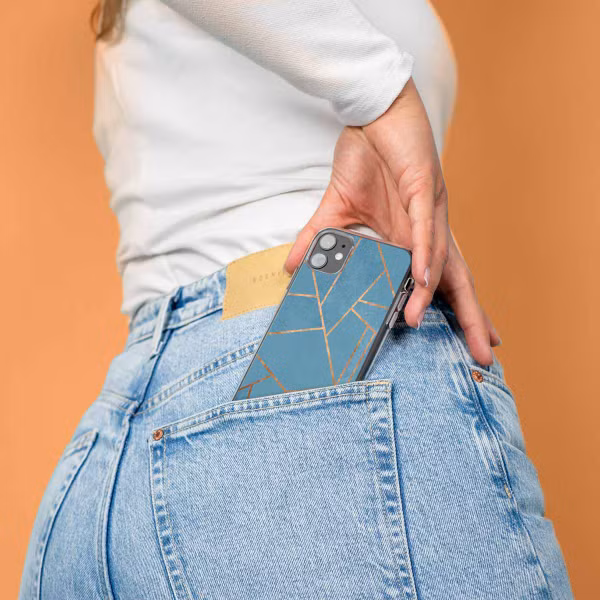 imoshion Design hoesje OnePlus Nord 2 - Grafisch Koper / Blauw