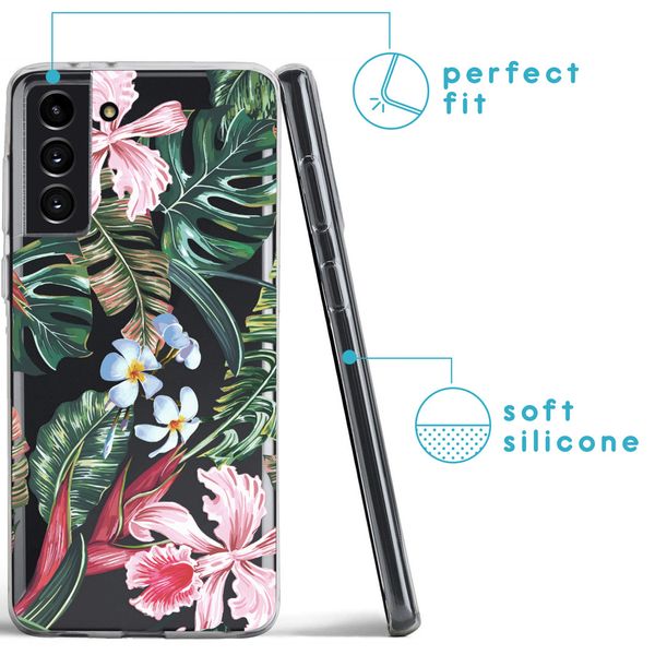 imoshion Design hoesje Samsung Galaxy S21 FE - Tropical Jungle