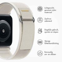 imoshion Nylon Trail bandje Apple Watch Series 1 t/m 9 / SE (38/40/41 mm) | Series 10 (42 mm) - Sterrenlicht