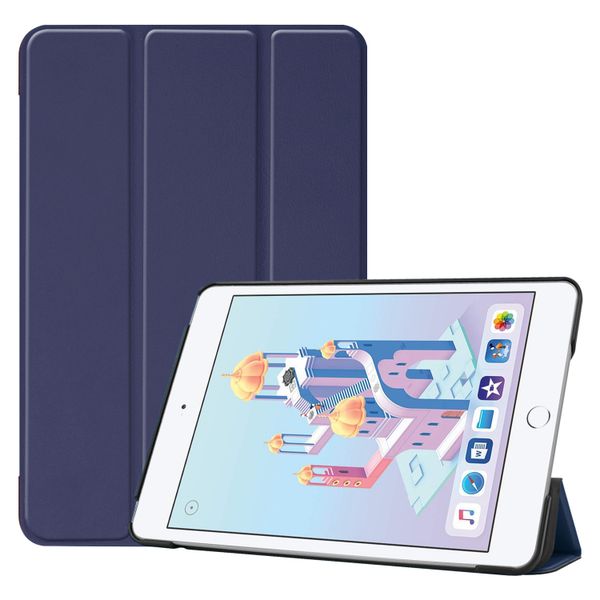 imoshion Trifold Bookcase iPad Mini 5 (2019) / Mini 4 (2015) - Donkerblauw