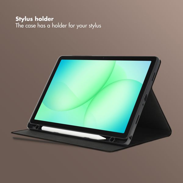 Selencia Riva Bookcase Samsung Galaxy Tab A11 Plus - Black