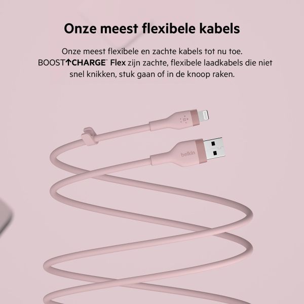 Belkin Boost↑Charge™ USB-A naar Lightning kabel siliconen - 1 Meter - Roze