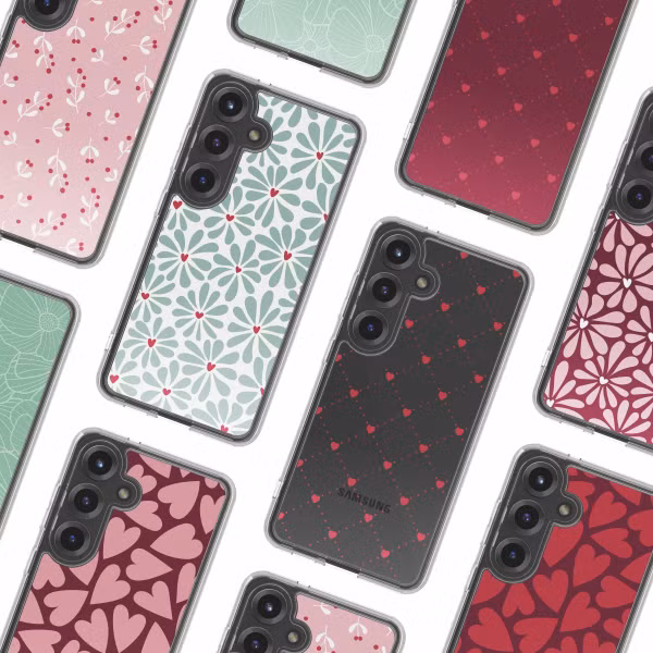 imoshion Design hoesje Samsung Galaxy S25 - Bloom Love Sage Green