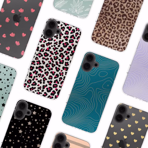imoshion Design hoesje Apple iPhone 16 - Leopard Pink