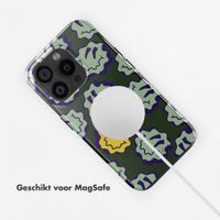 Selencia Vivid Backcover met MagSafe Apple iPhone 15 Pro - Wavy Smiley Green