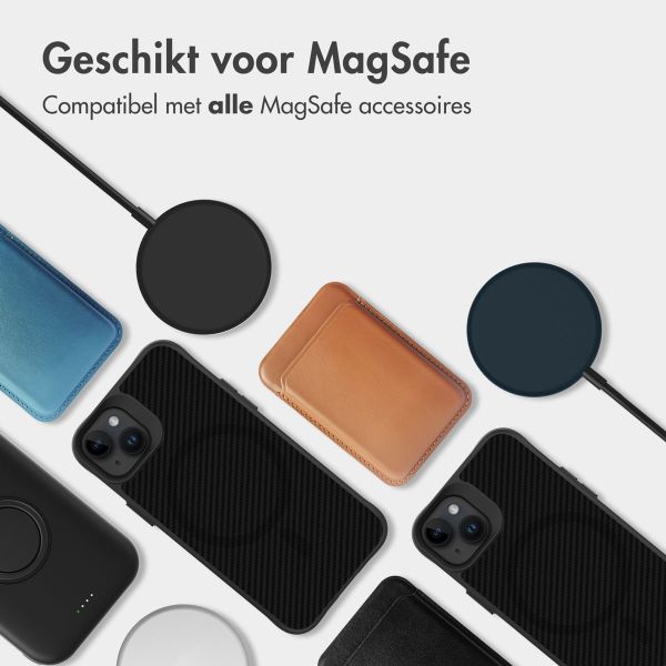 imoshion Rugged Hybrid Carbon Case met MagSafe iPhone 14 - Zwart