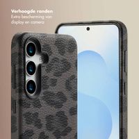 Selencia Sabi Backcover Panterprint met MagSafe Samsung Galaxy S25 - Midnight Black