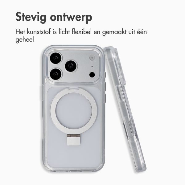 Accezz Ring Stand Backcover met MagSafe Apple iPhone 18 Pro / 17 Pro - Transparant