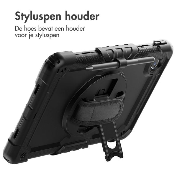 Accezz Rugged Backcover met schouderstrap Lenovo Tab M11 - Zwart