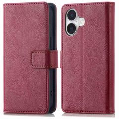 imoshion Luxury Bookcase Apple iPhone 16 - Bordeaux