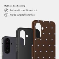 Selencia Vivid Backcover Samsung Galaxy A36 / A56 - Happy Dots Chocolate