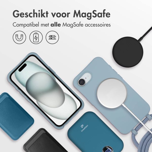imoshion Color Backcover met afneembaar koord MagSafe Apple iPhone 16e - Ash Blue