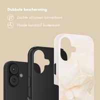 Selencia Vivid Backcover Apple iPhone 17 - Golden Beige Marble