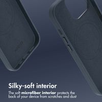 Accezz Leather Back Cover with MagSafe Apple iPhone 13 Pro - Nightfall Blue