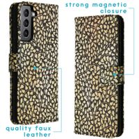 imoshion Design Softcase Bookcase Samsung Galaxy S21 - Allover de luxe