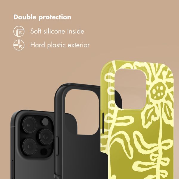 Selencia Vivid Back Cover Apple iPhone 16 Pro - Chalky Bloom