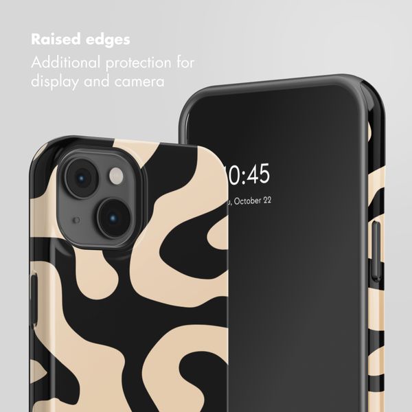 Selencia Vivid Back Cover with MagSafe Apple iPhone 14 - Art Wave Black