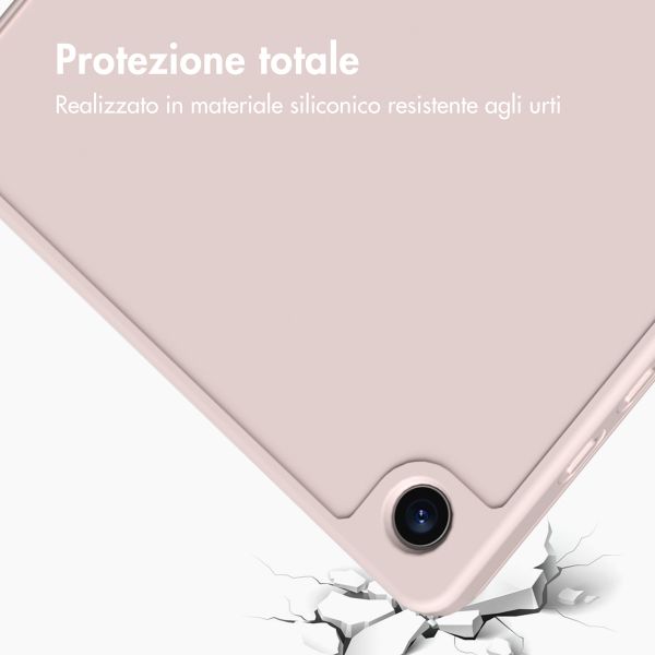 Accezz Smart Silicone Bookcase Samsung Galaxy Tab A9 8.7 inch - Roze