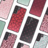 imoshion Design hoesje Samsung Galaxy S21 FE - Hearty Coral Dust