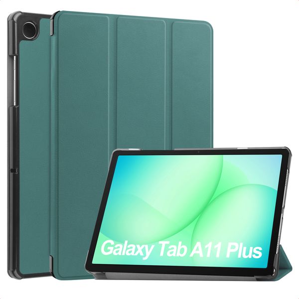 imoshion Trifold Bookcase Samsung Galaxy Tab A11 Plus - Donkergroen