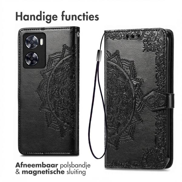 imoshion Mandala Bookcase Oppo A57(s) - Zwart