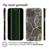 imoshion Design hoesje Apple iPhone 15 Pro Max - Golden Leaves Transparant
