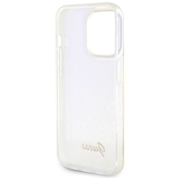 Guess Faceted Mirror Backcover iPhone 15 Pro - Blauw