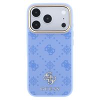 Guess 4G Metal Logo Backcover MagSafe Apple iPhone 18 Pro / 17 Pro - Light Blue