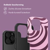 Selencia Vivid Backcover Apple iPhone 16 Pro - Wavy Swirl Pink Plum