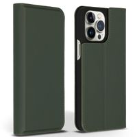 Accezz Premium Leather Slim Bookcase Apple iPhone 14 Pro Max - Groen
