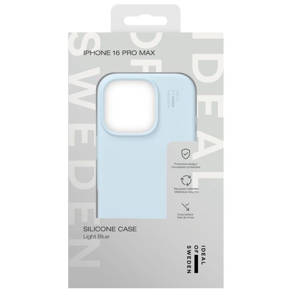 iDeal of Sweden Silicone Case iPhone 16 Pro Max - Light Blue