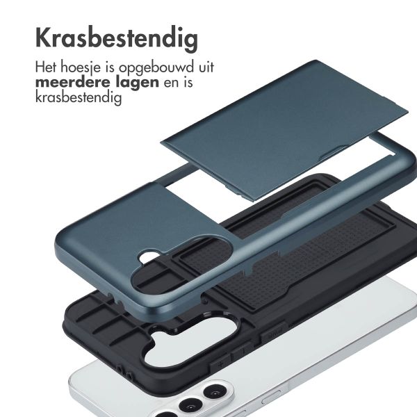 imoshion Backcover met pasjeshouder Samsung Galaxy A36 / A56 - Donkerblauw
